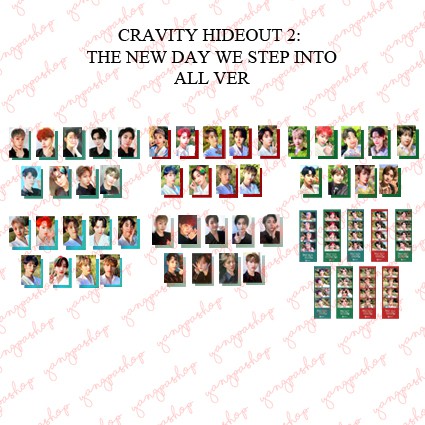 [READY / SET] CRAVITY 2 HIDEOUT: THE NEW DAY WE STEP INTO CRAV PHOTOCARD FAN MADE UNOFFICIAL YANGPAS
