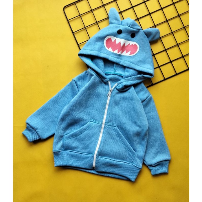 jaket mantel bayi fleece karakter 3-18 bulan