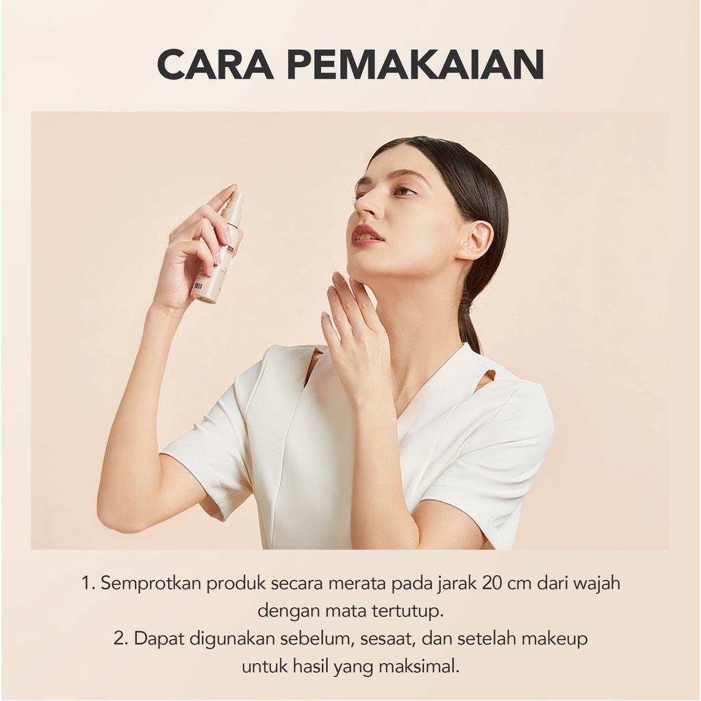 YOU NoutriWear+ Makeup Stay Lock Mist [Setting Spray | Oil Control | Hydrating &amp; Nourishing | Tahan Lama Hingga 12 Jam | Makeup Lock