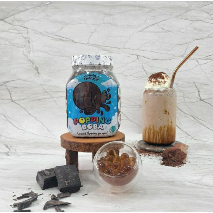 

Nata jelly popping poping Bobba Cokelat boba bubble Babel pecah di mulut coklat 500g