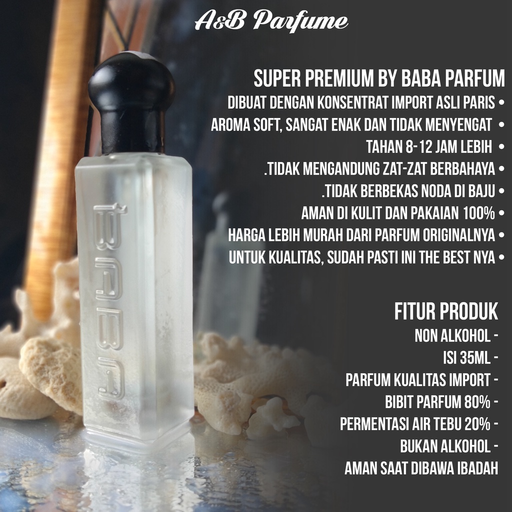 Baba Parfum  Eau De Parfum Varian rextase, ysl black opium, bacarat rauge 540