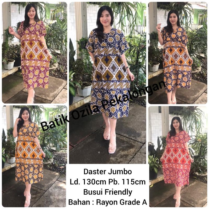 DASTER JUMBO DASTER BATIK DASTER MURAH DASTER RAYON SANTUNG GRADE A