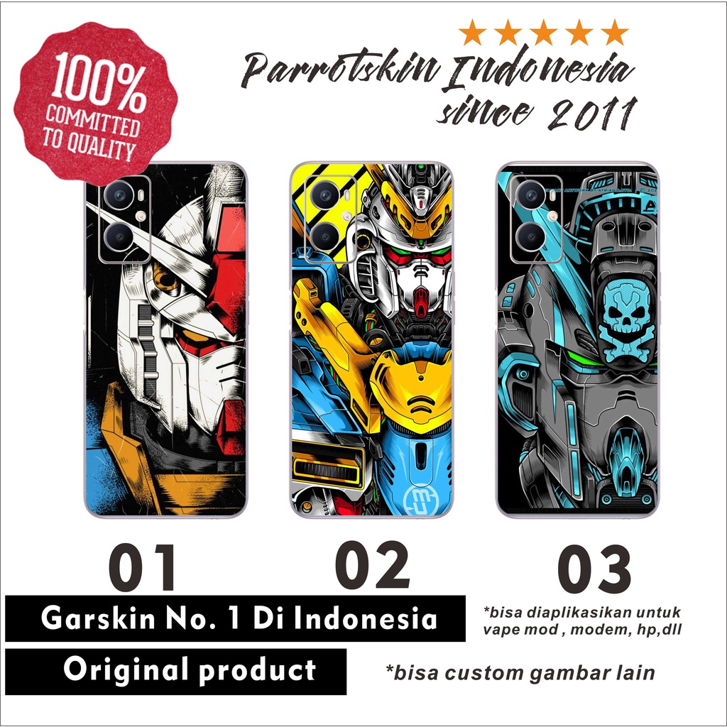 Garskin skin samsung A32 A33 A52s A53 A72 5g dll Gundam sticker case