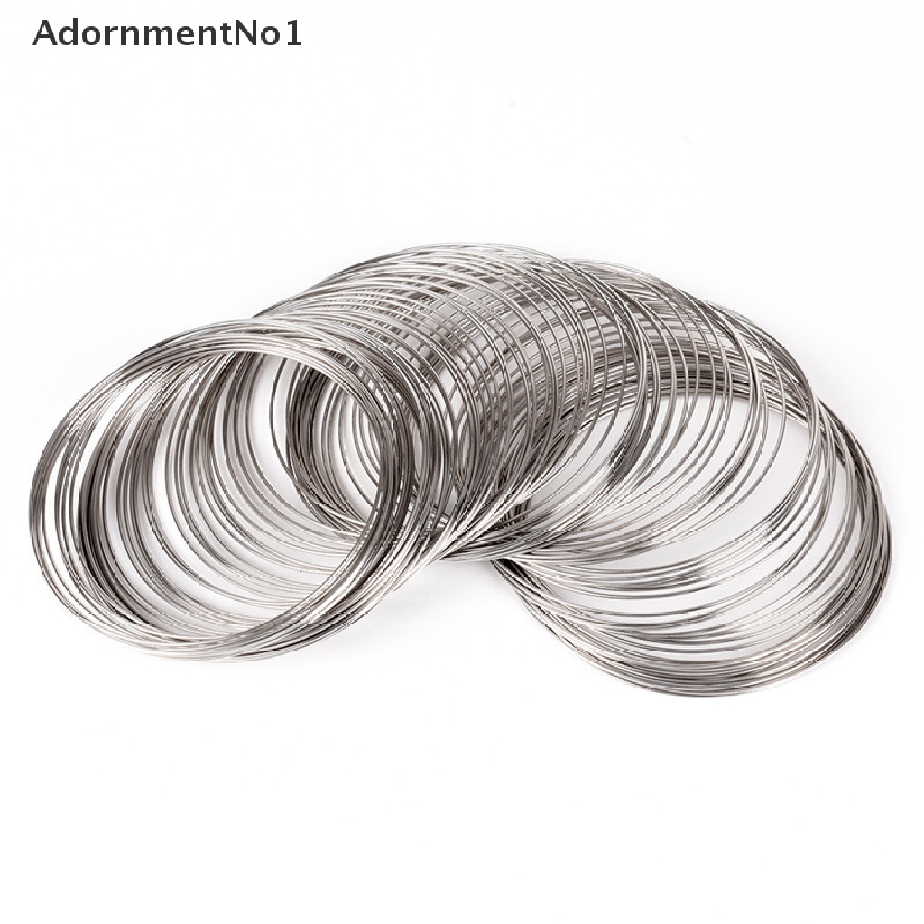 (AdornmentNo1) 100pcs / Set Kawat Stainless Steel Untuk Membuat Perhiasan Gelang