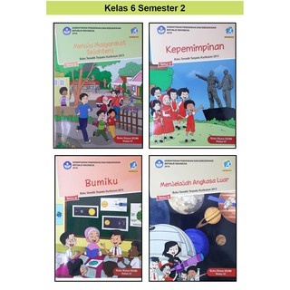 PAKET BUKU TEMATIK SD KELAS 6 SEMESTER 2 TEMA 6 7 8 9 K13 REVISI 2018