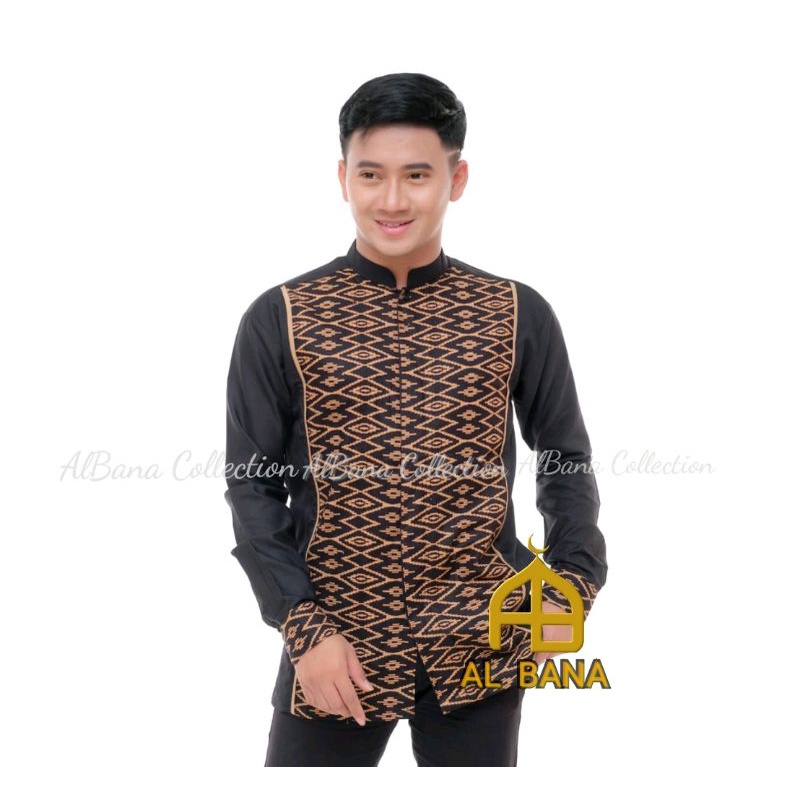 KEMEJA KOKO/KEMEJA DEWASA/KEMEJA BATIK LENGAN PANJANG TERBARU DAN TERLARIS ORIGINAL ALBANA