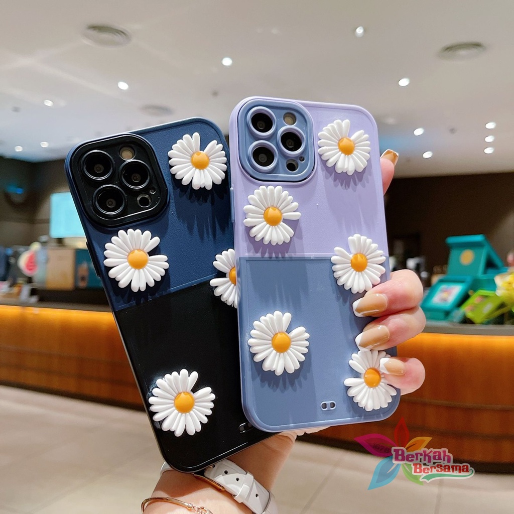 CASE FYP 2IN1 BUNGA DAISY 3D FOR REALME C11 C20 C15 NARZO 50I 30A 50A C25 C12 BB7145