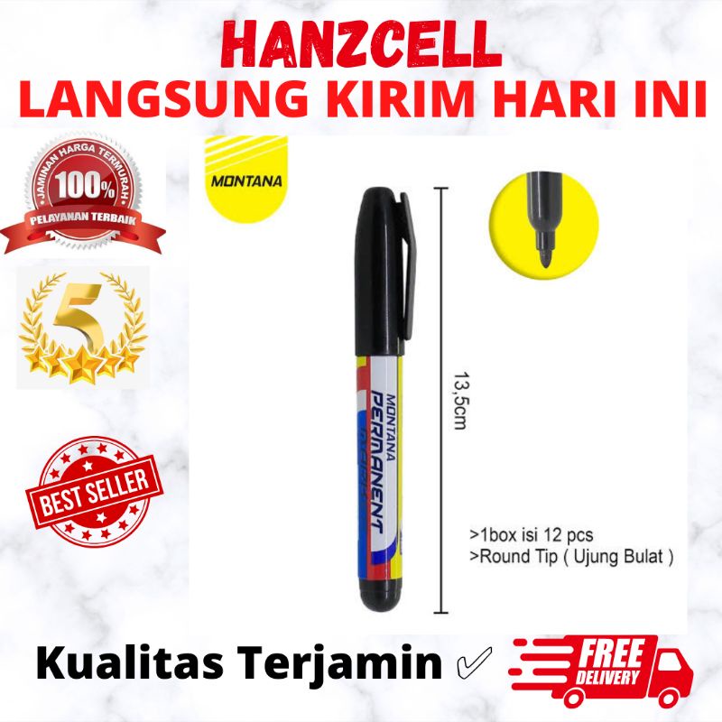 

1 pcs spidol montana MP11 permanent hutam serba murah meriah