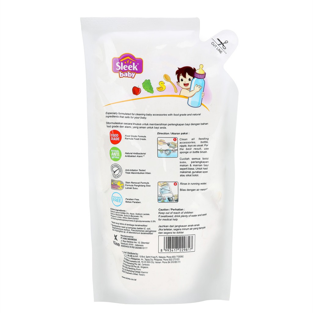 Sleek Baby Bottle Cleanser Kemasan Refill - Kabakids Store