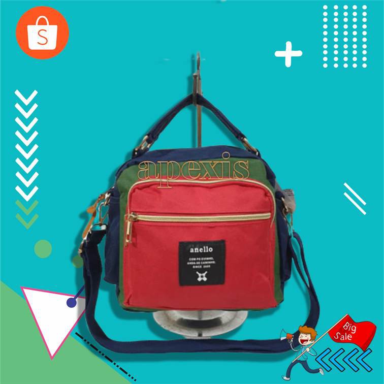 *Grosir*Tas Ransel Wanita Sophie Martin Import Kulit Maroon Colmari