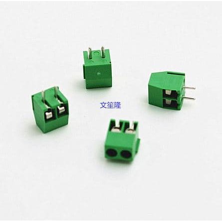 KF 350 Green Terminal Block Hijau KF350 2 pin 2p Screw 3.5mm PCB 2pin 3.5 mm