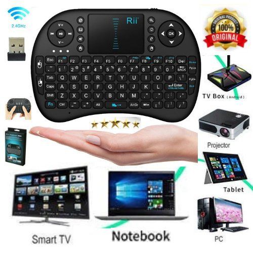 Wireless Mini Keyboard Touch Pad Smart TV PC HP 2.4Ghz i8 OMKY0RBK 111