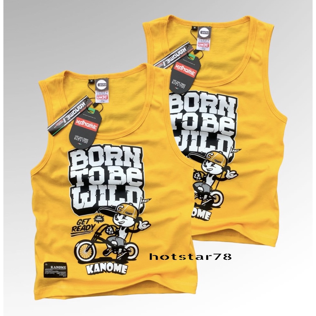 Baju Kaos Singlet Anak Laki Laki Usia 1-12 Tahun Bahan Katun