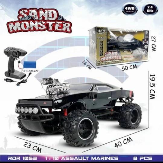 Mobil Remot Mainan Anak Mobil Remote Control Sand Monster Jumbo 2,4 Ghz Rc Berkualitas Terbaik