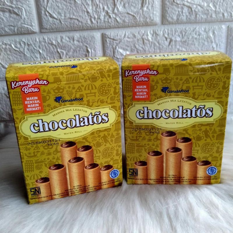 

Chocolatos wafer rolls 9gr × 24 pcs