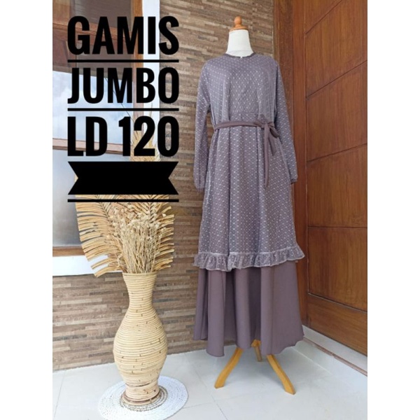 Malika Dress size Jumbo /gamis jumbo/gamis mewah/Sada Hijab Ori