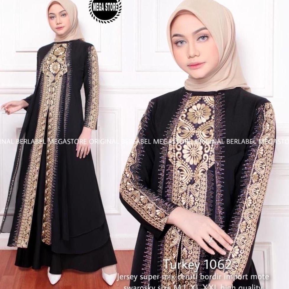 ぐ Gamis Abaya Turkey 1062 Hawa #135 Mega Store Farzolla 2 Longdress Busana Muslimah ₽
