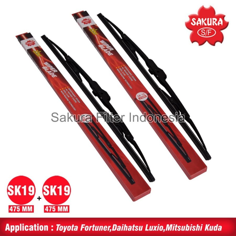 Wiper Honda CR-V 1 Set (2 Pc) Sakura SK19, SK19
