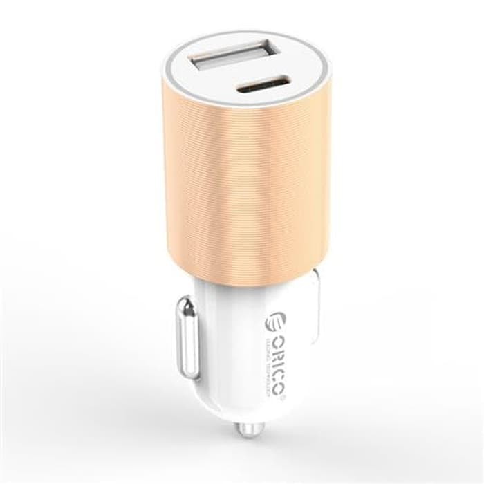 car charger with type-c output orico ucf-2u - charger motor &amp; mobil