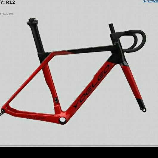 Frameset carbon yoeleo R12 Red black