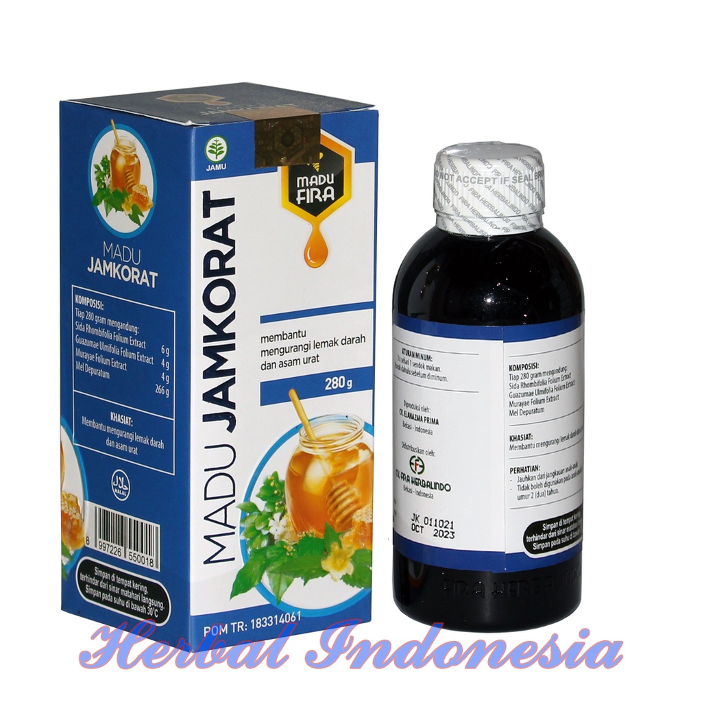 Madu Jamkorat Fira 280gr | Madu Asam Urat dan Kolestrol