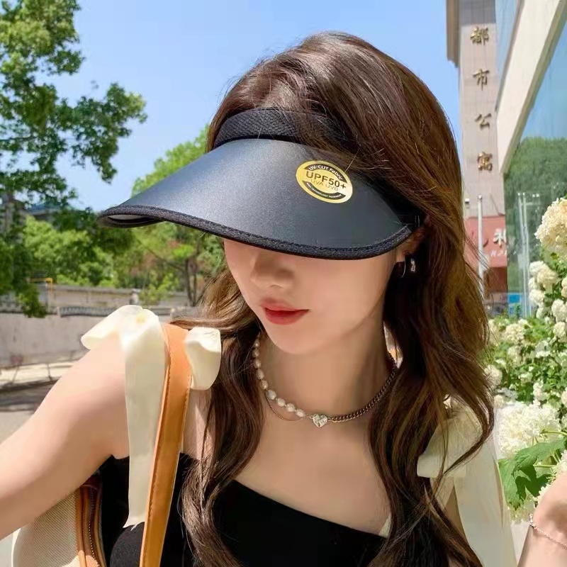 (Hello Girl) MZ11 TOPI VISOR SENAM WANITA SUMMER ANTI UV PERLINDUNGAN DARI UVA UVB UPF50+ FASHION IMPORT