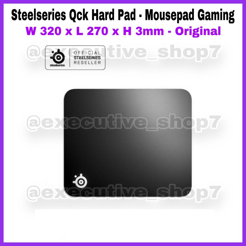 Steelseries Qck Hard Pad - Gaming Mousepad - W 320 x L 270 x H 3mm - Original