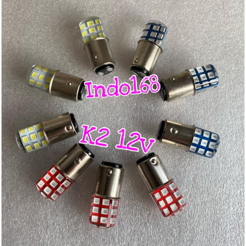 (INDO 168) Lampu Rem Mobil Motor 12 volt 18 led JELLY