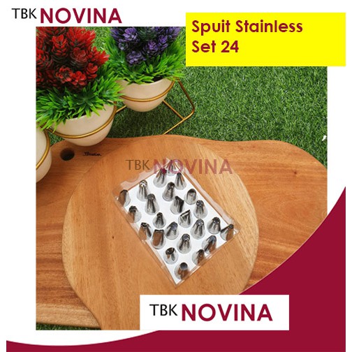 SPUIT STAINLESS LOKAL SET 24pcs / 30pcs