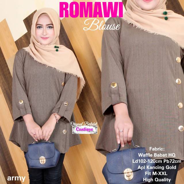 Romawi Blouse Mewah Ellegant Shopee Indonesia