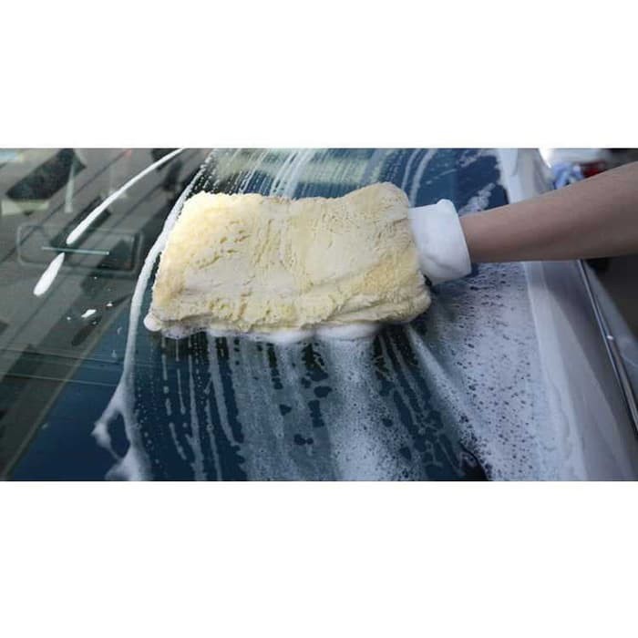 LAP MOBIL MOTOR SARUNG TANGAN CUCI MOBIL MOTOR FINISHING POLISH WOOL MICROFIBER LEMBUT