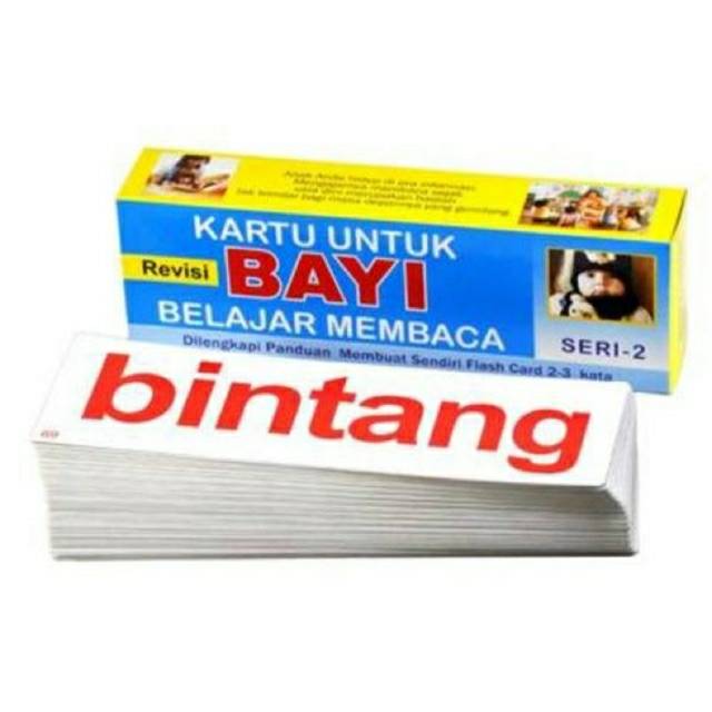 KARTU UNTUK BAYI BELAJAR MEMBACA / MENGENAL KATA SERI 2