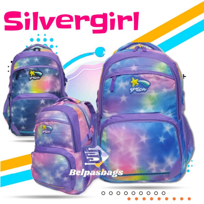 BLB- Tas alto silver girl backpack laptop sekolah perempuan 71795
