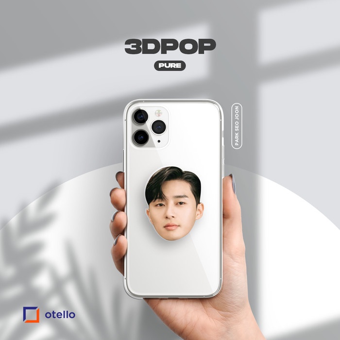 Griptok Akrilik Park Seo Joon Premium 3D Pure Pop Phone Grip Otello Socket Griptok Stand HP