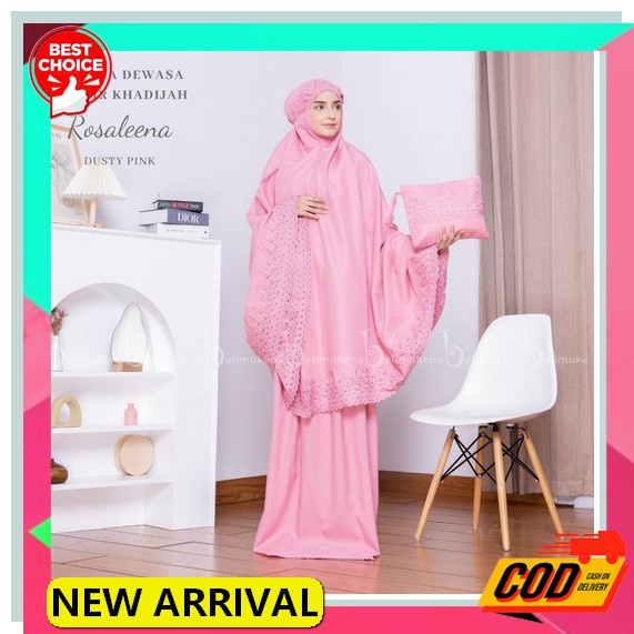 Gsl Mukena Dewasa Enisa Bordir Ori Terbaru Mukenah Luna Maya Fashion Muslim Travel Rayon Katun Bali 