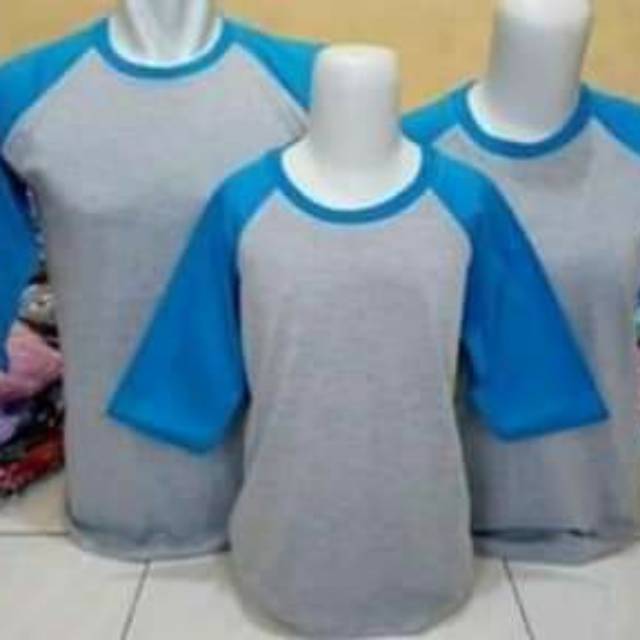 couple kaos raglan turkis