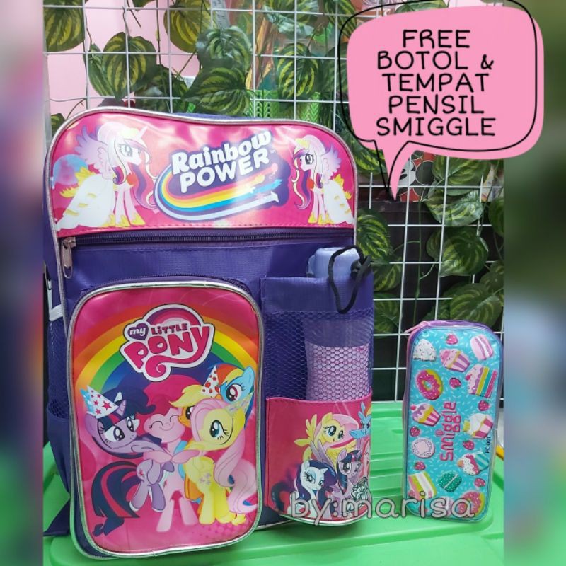 TAS RANSEL LOL ANAK PEREMPUAN FREE BOTOLj MINUMAN TERMUARAH/TAS LOL/TAS UNICORN