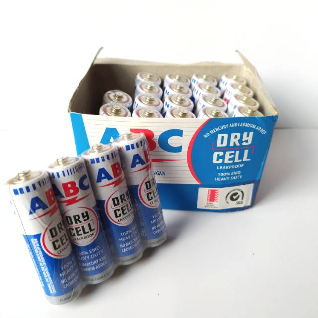 Baterai ABC AA Biru 1pack (24pcs)