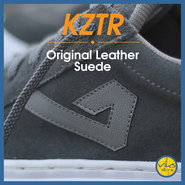 Sepatu Sneakers Pria Cowok Tali Style Casual Distro Kuzatura Original Suede Lokal Premium Elegan