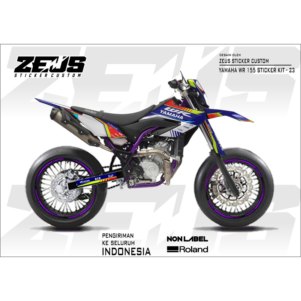 Decal Sticker - Stiker Dekal Yamaha Wr 155 Zeus Sc 23