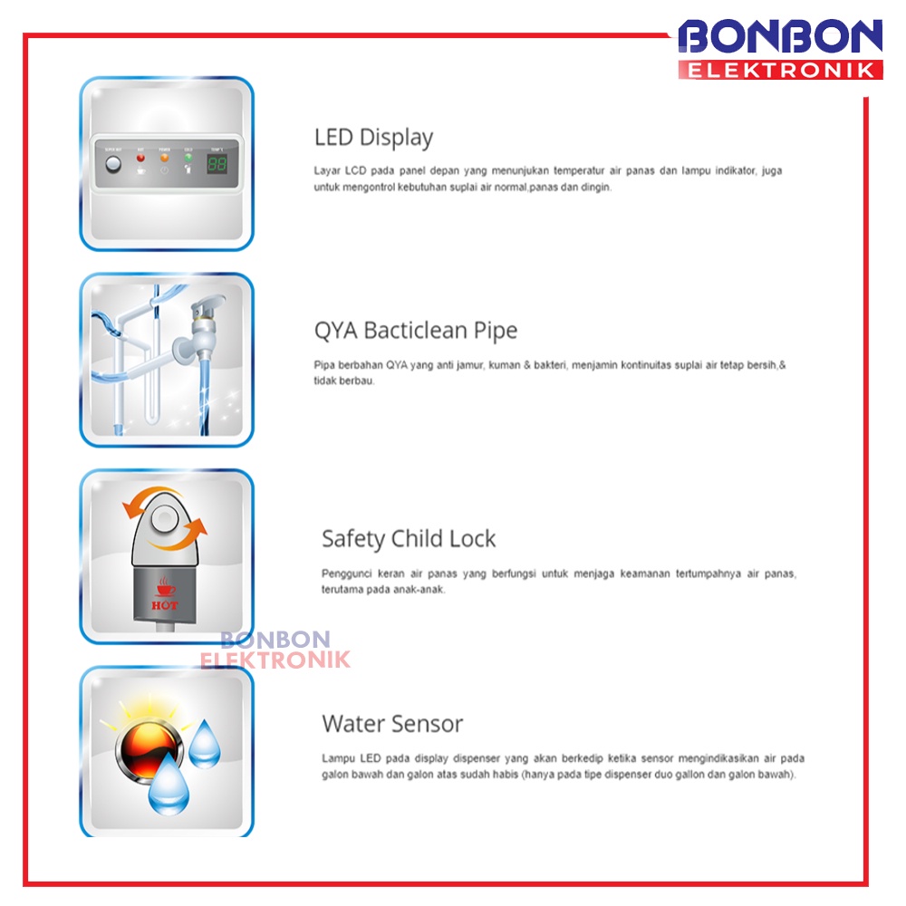 [GOSEND / GRAB ] Sanken Dispenser Galon Bawah DB-12SS / DB 12SS