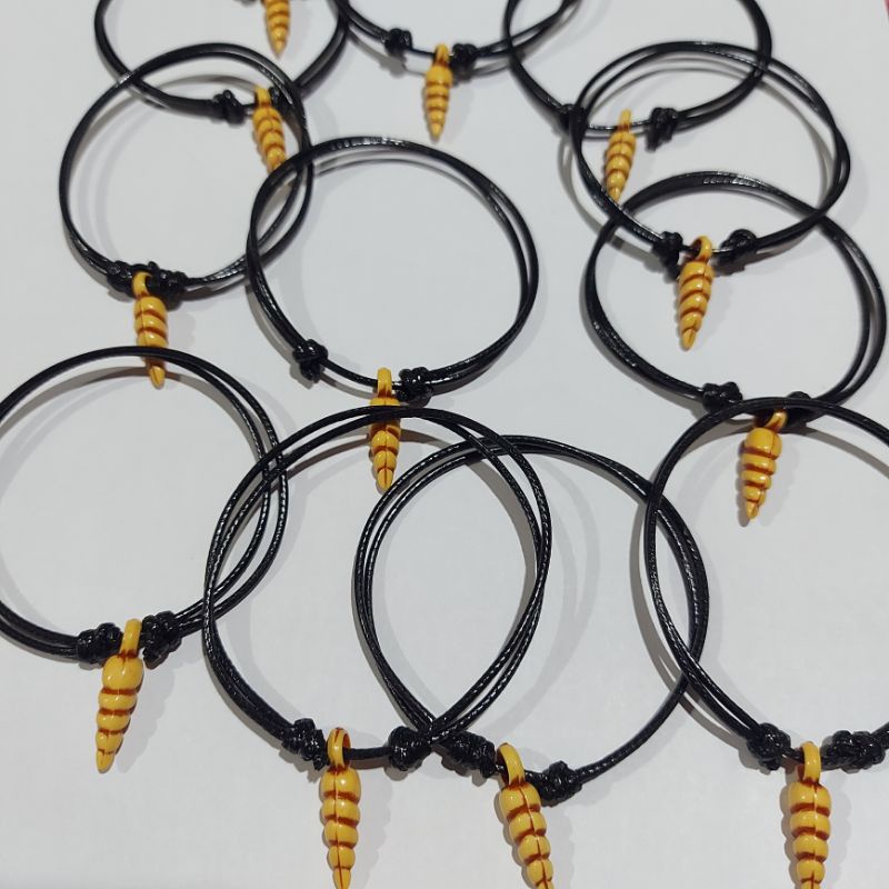 Gelang Tali Korea Liontin Siput Cantik