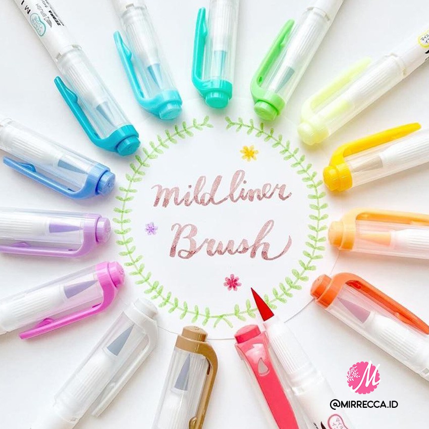

ZEBRA MILDLINER BRUSH PEN & MARKER DOUBLE ENDED HIGHLIGHTER