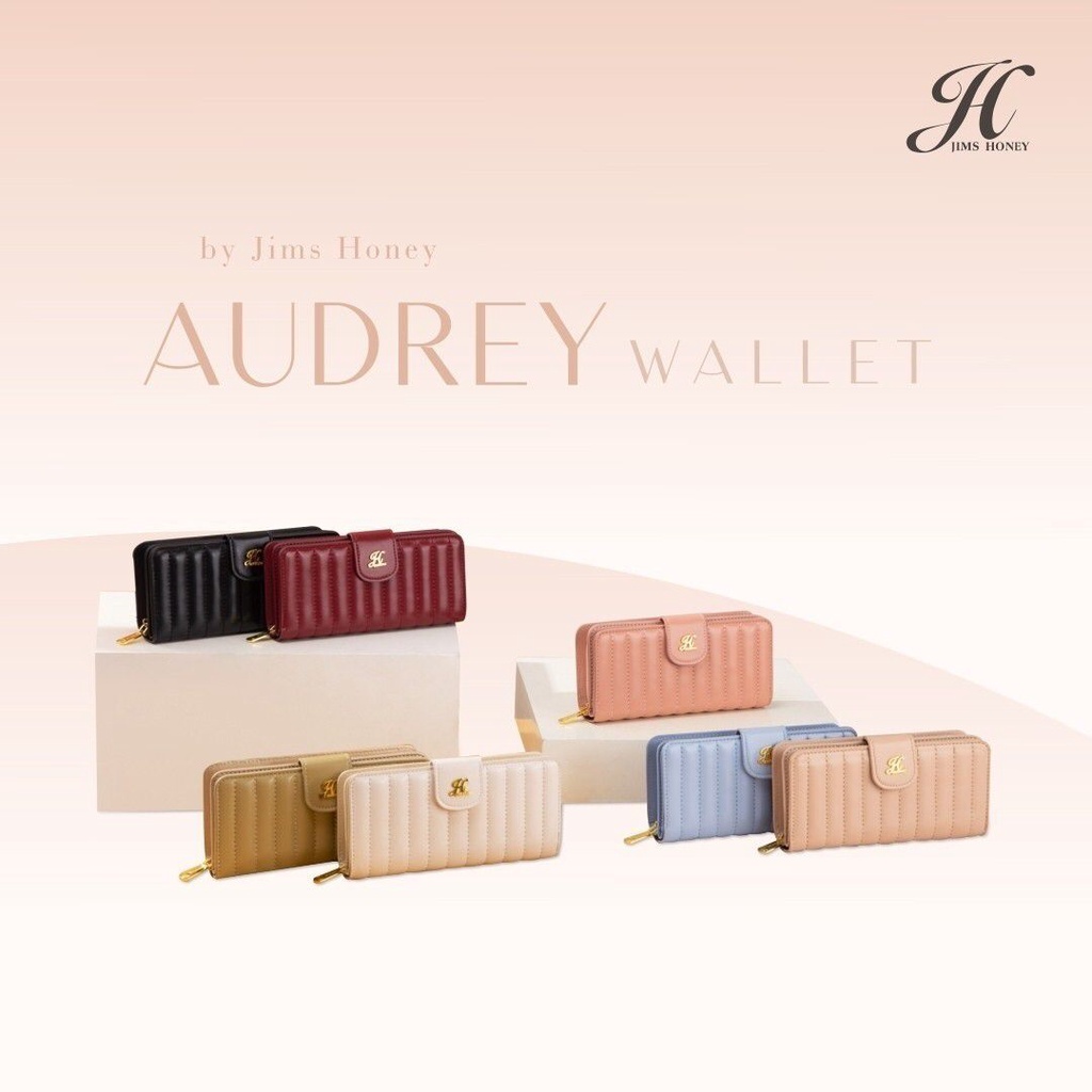 Dompet Lipat Kecil Jimshoney Jh Anna Audrey Wallet Card Jims Honey Original - Dompet Wanita Mini Trendi - Dompet Koin