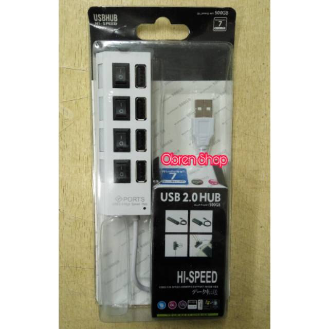 USB 2.0 HUB 4PORT ON OFF SAKLAR