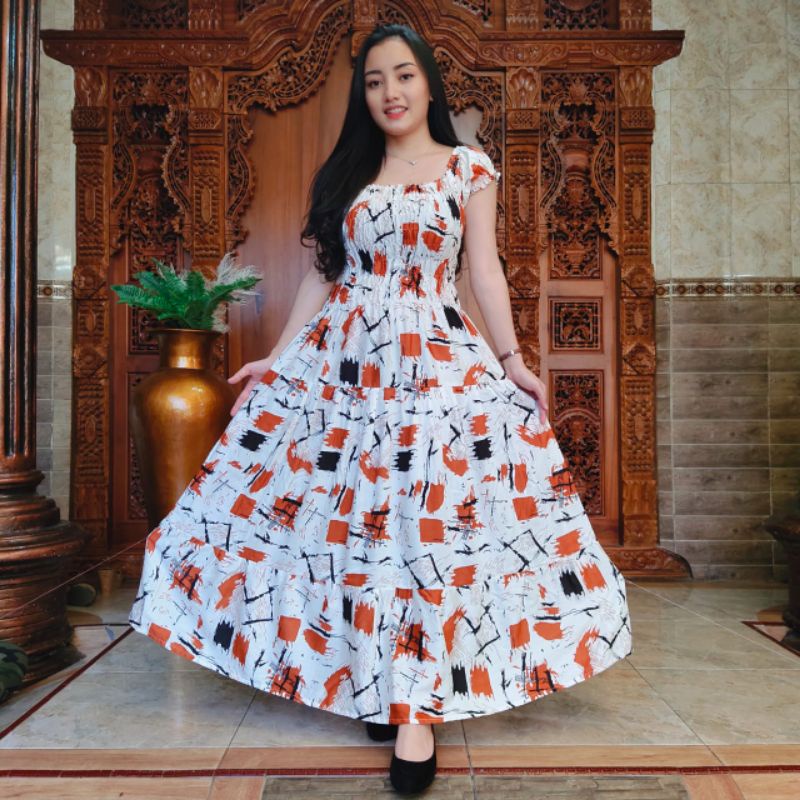 Dress Canda Kerut Dada