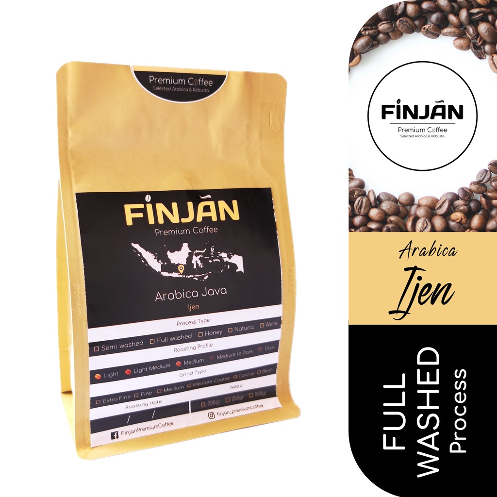 Jual Kopi Arabika Java Ijen Blue Mountain Full Washed Process G G Finjan Coffee