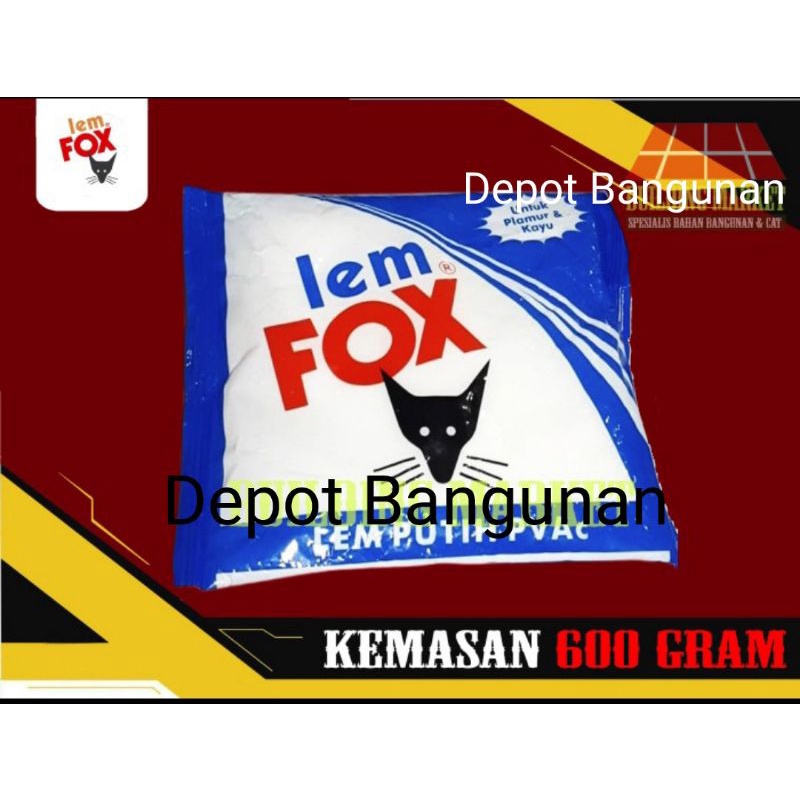 

Lem Putih Fox Biru 600 Gram Kayu & Plamur