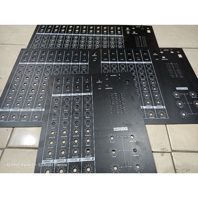 Panel Atas Audio Mixer 4ch/6ch/8ch/12 Chanel