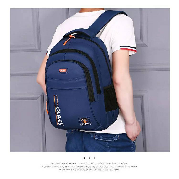 Tas Anak Sekolah Simple SD dan TK Laki Laki Garsel FKT 5929 Backpack Cowok Ransel Punggung Gendong